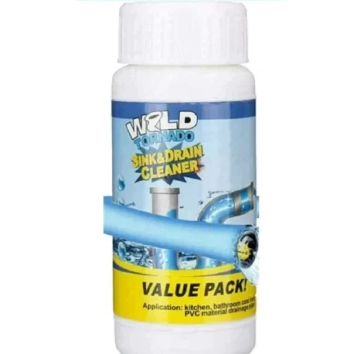 Powerful sink and drain cleaner.